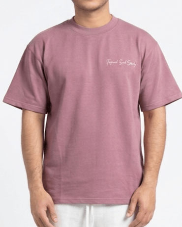 Palm Pink Oversized Flower Print T-Shirt | Premium Cotton Graphic Streetwear Tee - Image 2