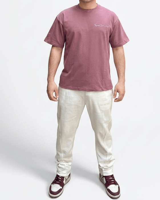 Palm Pink Oversized Flower Print T-Shirt | Premium Cotton Graphic Streetwear Tee - Image 3