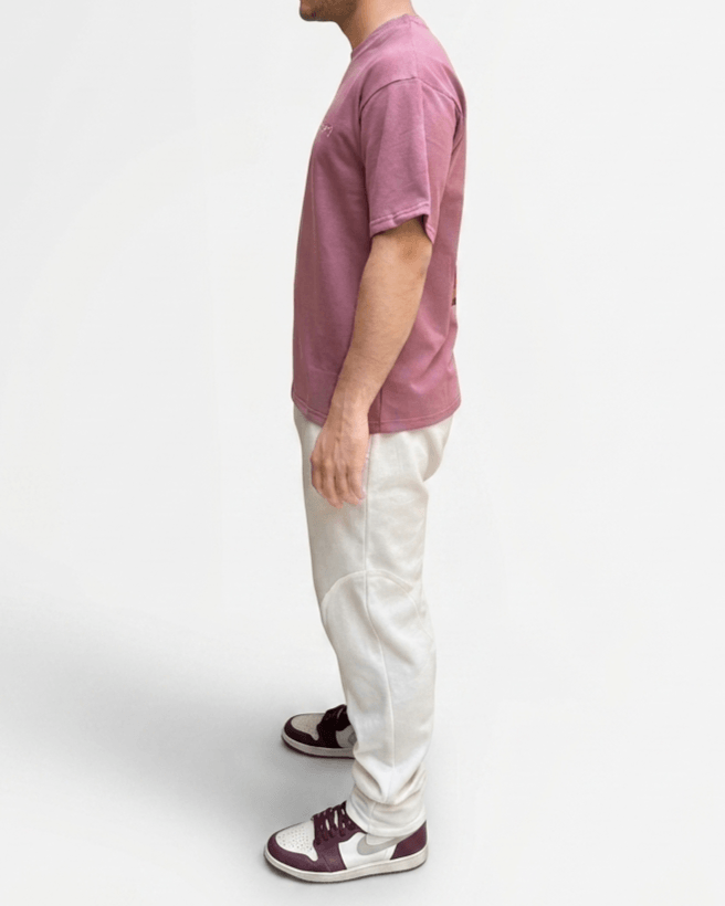 Palm Pink Oversized Flower Print T-Shirt | Premium Cotton Graphic Streetwear Tee - Image 5