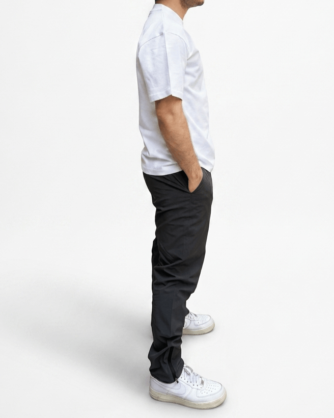 White Oversized Minimal Plain T-Shirt | Premium Cotton Essential Tee - Image 3